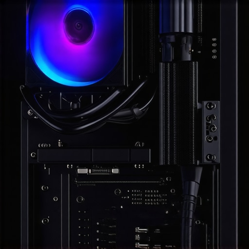 High-performance cooling setup with liquid and air cooling components for workstations