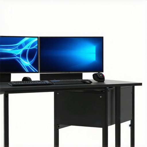 Custom high-performance workstation featuring advanced cooling and storage systems, modern tech setup