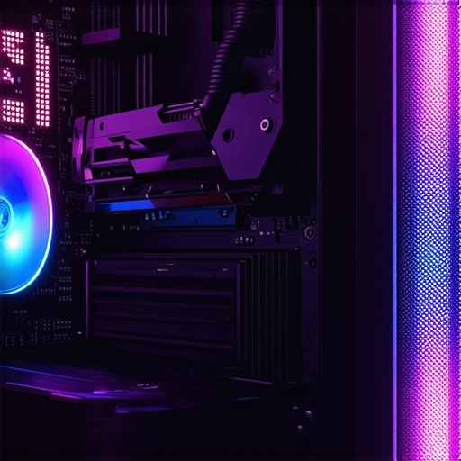 Close-up of a workstation PC with airflow paths and cooling components