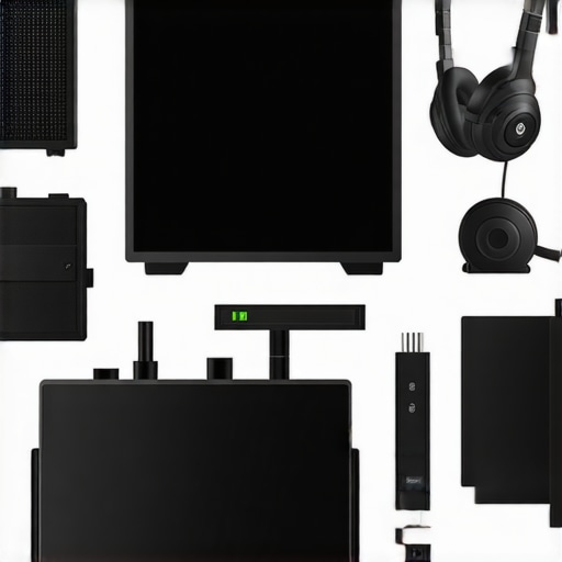 Illustration of a workstation with advanced cooling, calibrated monitor, and fast SSDs