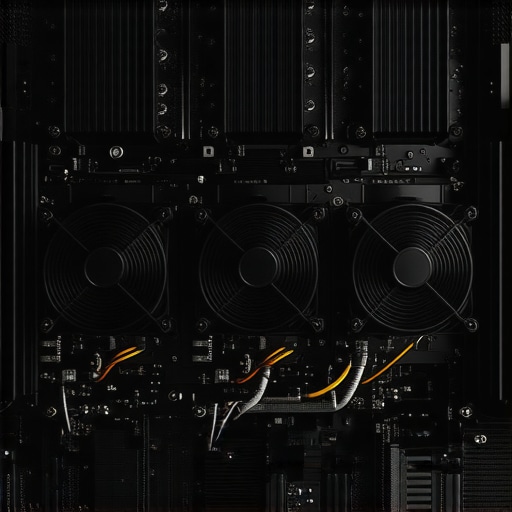 A detailed view of a custom liquid cooling setup with radiators, tubes, and a pump in a professional workstation PC.