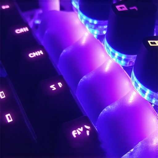 A close-up of a high-tech Hall Effect keyboard with customizable keys and responsive switches.