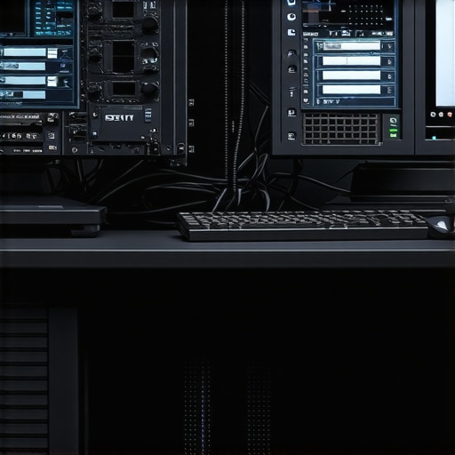 A detailed view of a workstation with cooling solutions and real-time performance monitoring