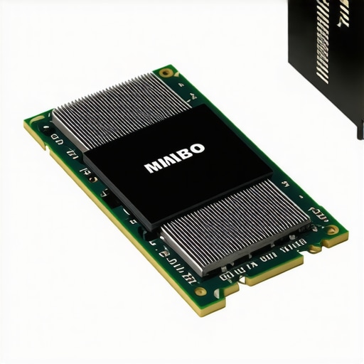 SSD drive with cooling heatsinks in a high-performance PC
