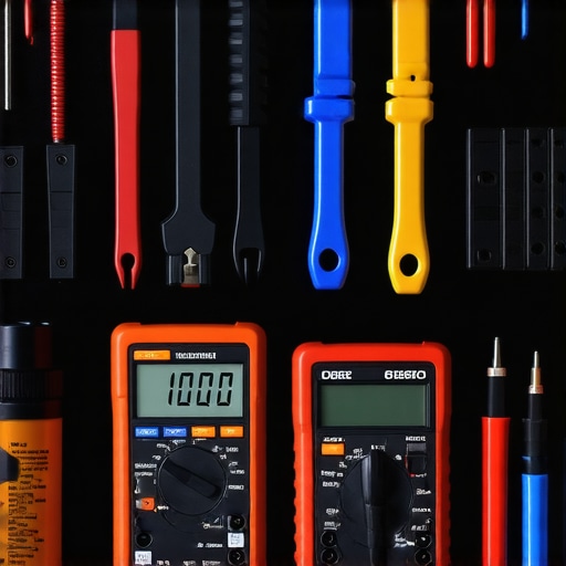 A tidy workspace with maintenance tools for desktops, including thermal paste, compressed air, and cable management accessories.