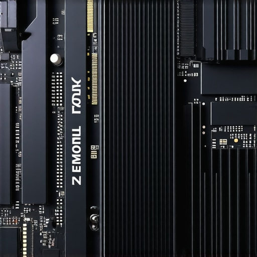 High-speed NVMe SSDs with heat sinks installed on PCIe 5.0 motherboard