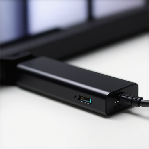 A detailed image showing a Thunderbolt cable properly connected to an external SSD port, illustrating optimal setup for maximum data transfer speed