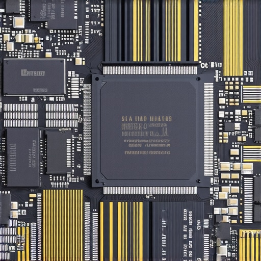 Microscopic view of SSD controller and NAND chips highlighting advanced architecture
