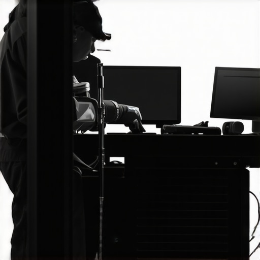 Technician cleaning a workstation's cooling system with compressed air.