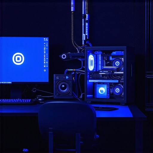 Professional workstation with advanced cooling and tidy workspace