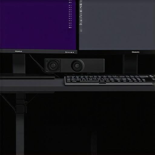 A sleek workspace featuring a calibrated monitor, custom liquid cooling loop, and organized storage drives.