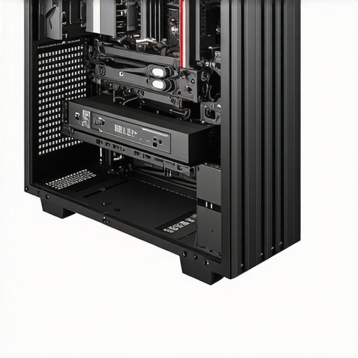 Optimized PC Cooling Flow Diagram Diagram of airflow paths in a modern PC case showing intake and exhaust fans for optimal cooling.