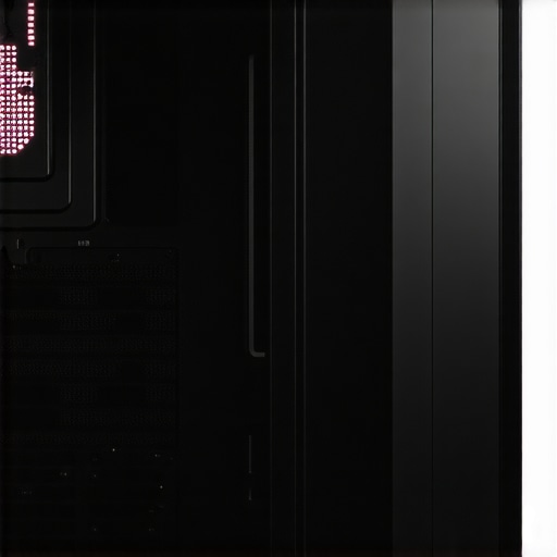 Optimized PC case airflow setup A professional workstation PC with advanced cooling and organized internal components