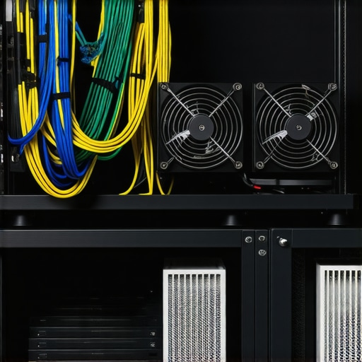 Optimized Workstation with Proper Cooling Organized and clean professional workstation focusing on cooling and maintenance.