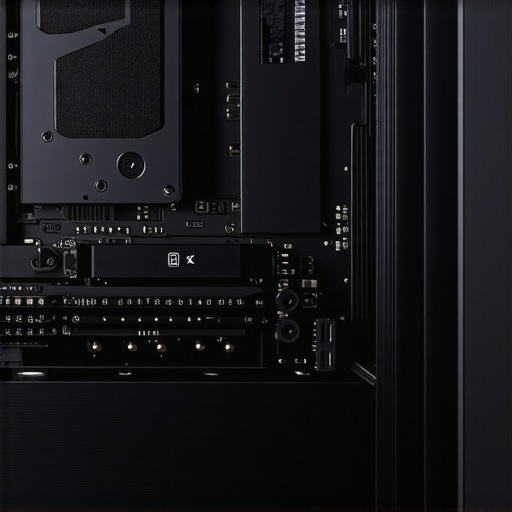 A modern gaming PC with custom cooling and vibration dampers for silent operation