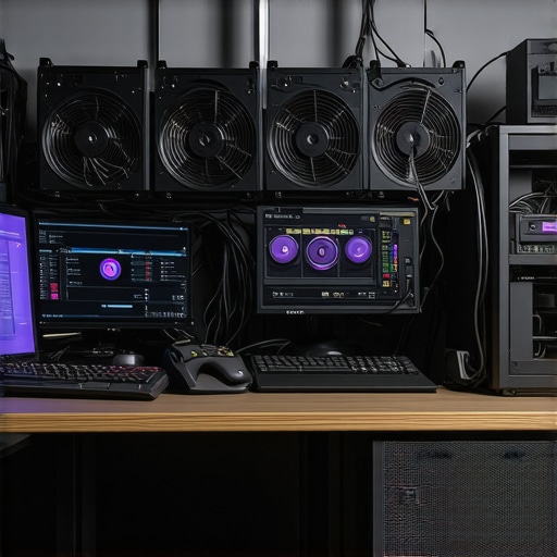 A Well-Maintained Workstation Setup Modern workstation showcasing clean components, organized cables, and active cooling system.