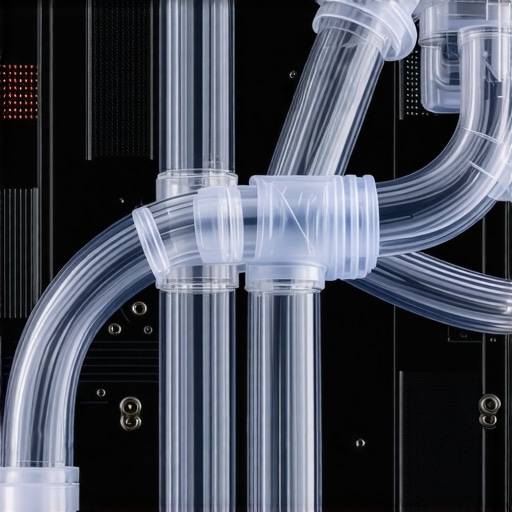 Professional technician bleeding a PC liquid cooling system to remove air bubbles.