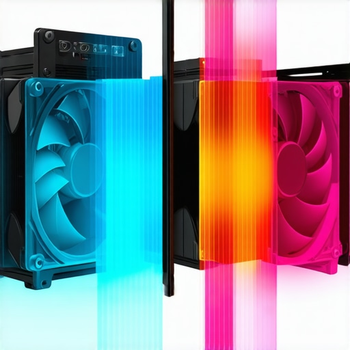 Effective PC airflow design for cooling Diagram showcasing airflow in a well-cooled PC case