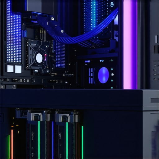 A workstation interior showing airflow and cooling solutions for NVMe drives.