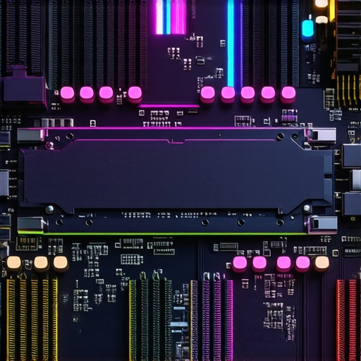 NVMe SSD installed in motherboard slot showing fast data transfer capabilities.