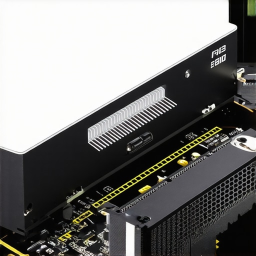 Close-up of an NVMe SSD securely installed inside a gaming PC with cooling heatsink.