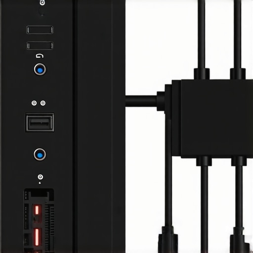 Optimal External SSD Setup Diagram showing the best ports, cables, and cooling airflow for SSD speed