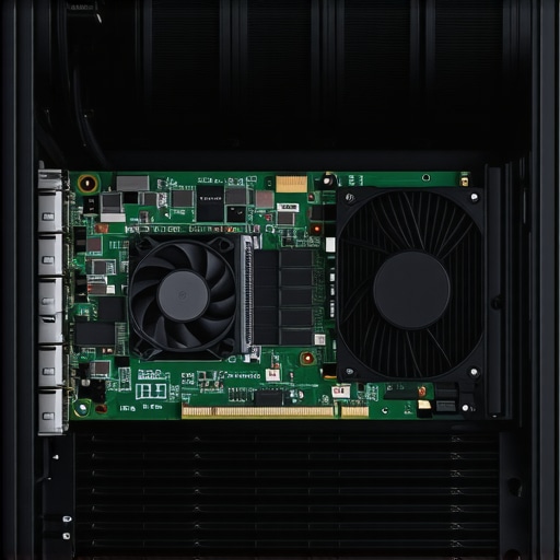 Optimized NVMe SSD Cooling Setup Inside view of a high-performance NVMe SSD with case fans and airflow