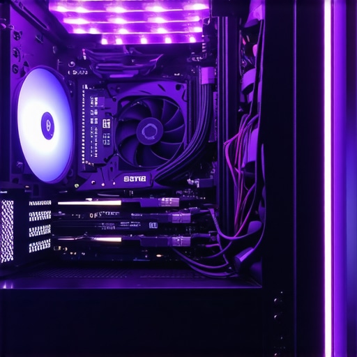 A high-end workstation with custom liquid cooling and strategic fan placement