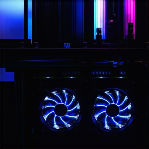 Optimized PC Cooling System A detailed image showing a high-end cooling setup with airflow paths in a custom PC case