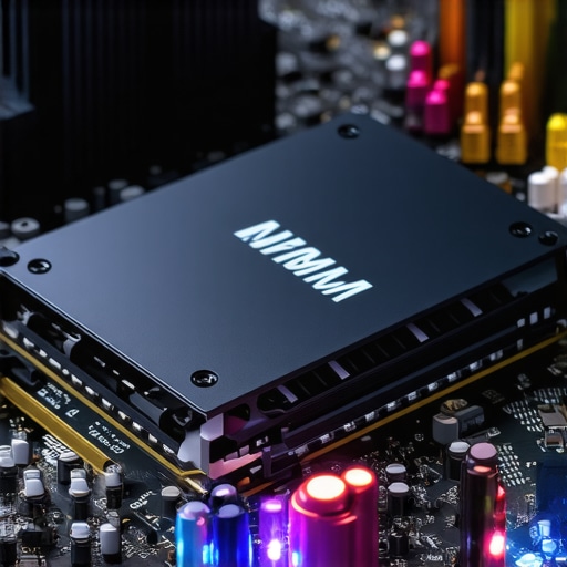 Optimized SSD Setup for Peak Performance NVMe SSD installed in motherboard with performance indicators