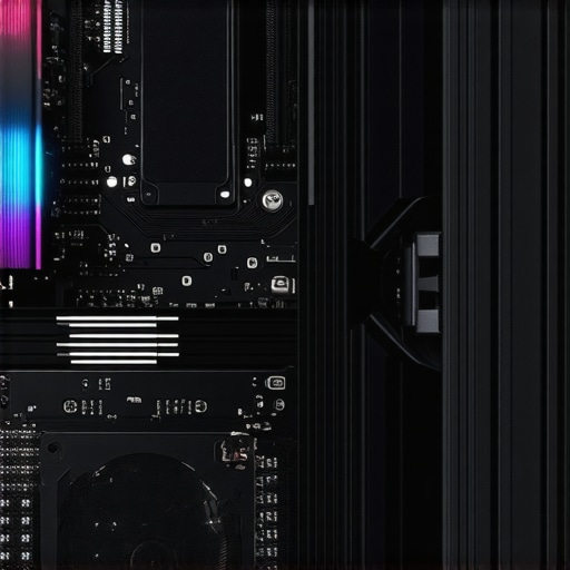 PC build with vertical GPU mount showing airflow enhancements and cooling solutions.