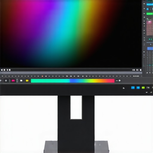 Professional monitor display A top-tier professional-grade monitor showing accurate color calibration and uniformity
