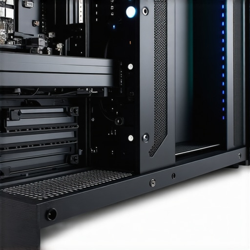 Quiet PC Case with Soundproofing and Fans Interior of a workstation PC showcasing soundproofing foam and proper airflow setup