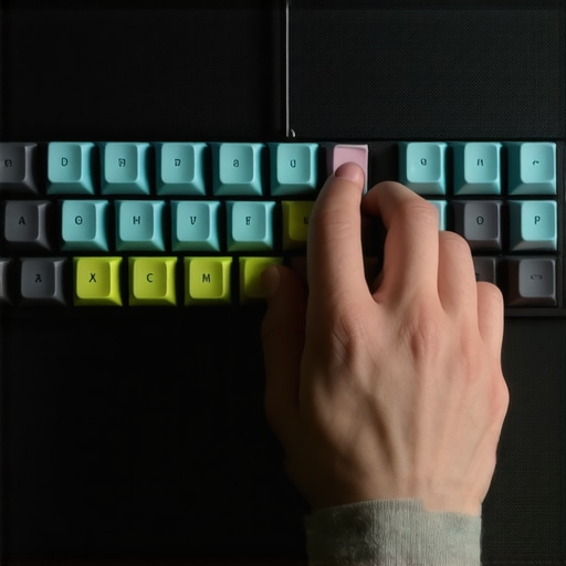 Testing Mechanical Switches for Comfort and Sound Person trying out different mechanical keyboard switches to find preferred feel and sound