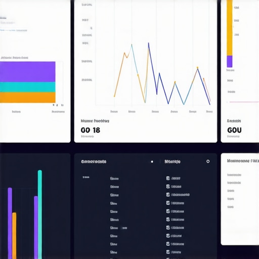 Workstation Monitoring Dashboard A professional workstation monitoring dashboard showing system health parameters