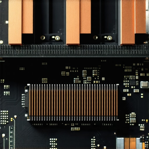 Close-up of a professional installing an NVMe SSD with a dedicated heatsink.