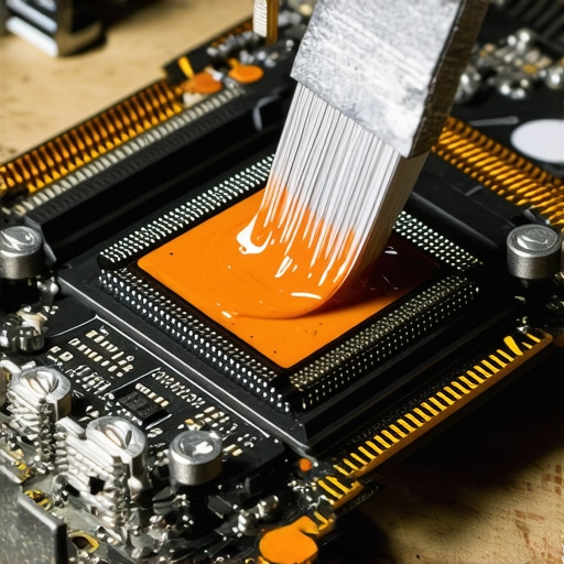 Correct Thermal Paste Application for Workstations Applying thermal paste to a workstation CPU for maximum heat transfer.