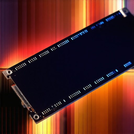Close-up of a modern Gen5 SSD with a specialized heatsink to prevent thermal throttling.