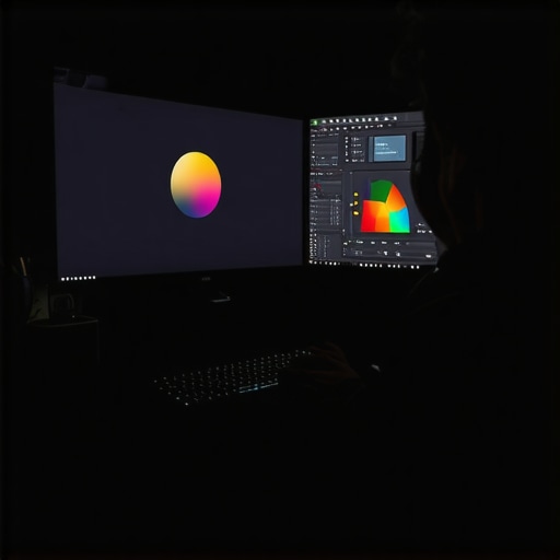 A pro user calibrating a workstation monitor for color accuracy