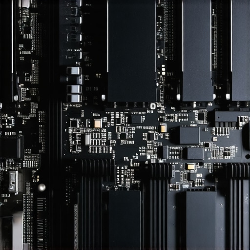 Three high-speed NVMe drives installed on a motherboard with heatsinks for thermal management.