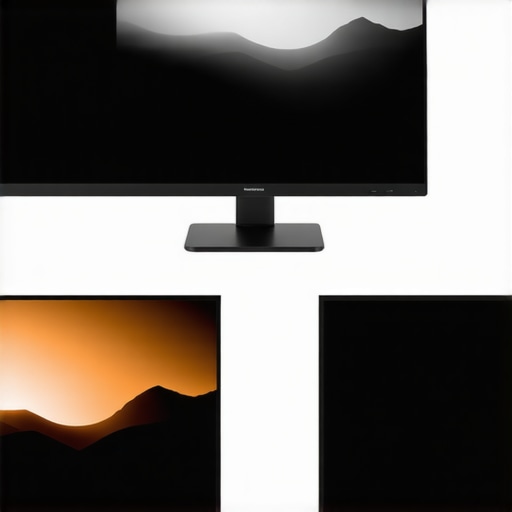 A comparison between professional and gaming monitors showing color accuracy differences.