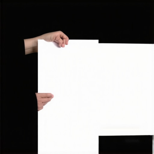 The simple paper test for monitor brightness calibration Demonstration of matching monitor brightness to a physical piece of white paper in a dark room