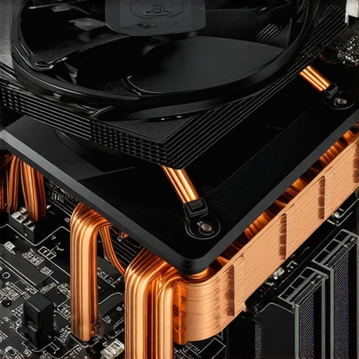 A massive dual-tower air cooler installed on a professional workstation motherboard for thermal efficiency.