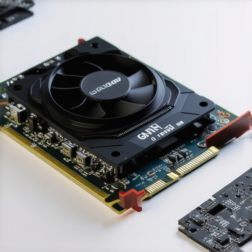 High-performance NVMe SSD with active fan cooling for workstation reliability.
