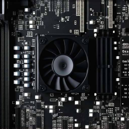 A professional NVMe SSD with an active cooling heatsink installed in a workstation.