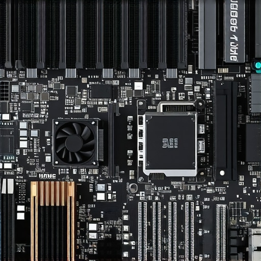 Active Cooling for High-Performance NVMe SSDs A high-end NVMe Gen 5 SSD with an active cooling heatsink installed on a workstation motherboard.