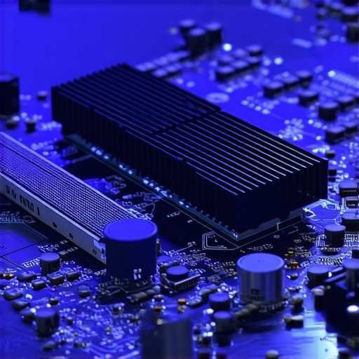 Advanced NVMe Thermal Management A high-performance SSD with a dedicated heatsink to prevent thermal throttling in a workstation.