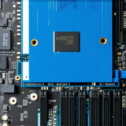 Advanced NVMe cooling with thermal pads Macro view of thermal pad indentation on an SSD