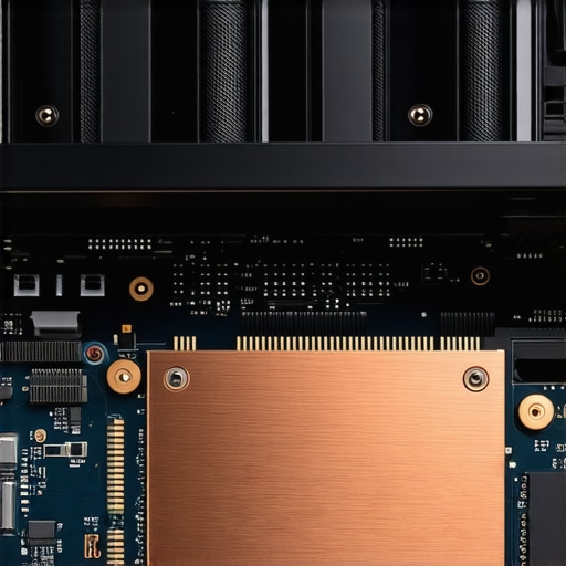 Close up of a dual tower air cooler and NVMe SSD with heatsink inside a professional workstation PC