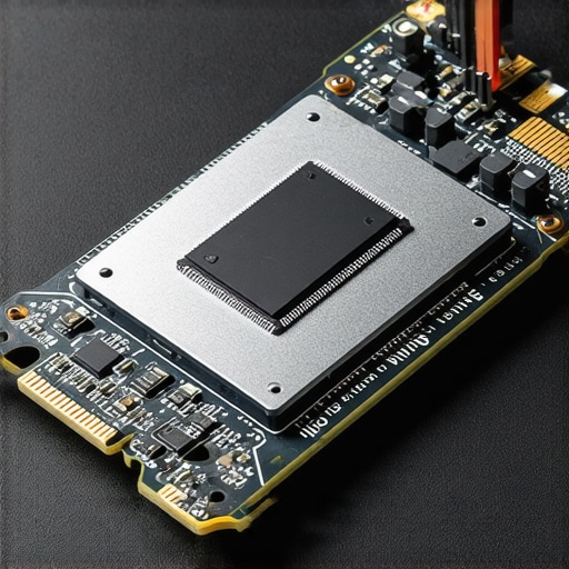 Anatomy of a Professional NVMe SSD Macro view of an NVMe SSD controller and NAND flash components under a thermal pad.